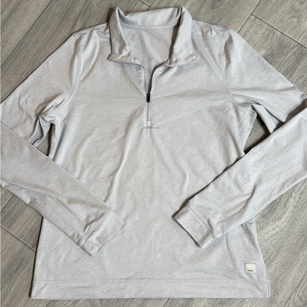 Vuori Light Gray Long Sleeve Tee